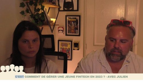 Capture du live interview avec Julien, jeune fintech