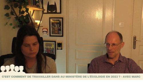 Capture du live interview avec Marc, ministère de l'écologie