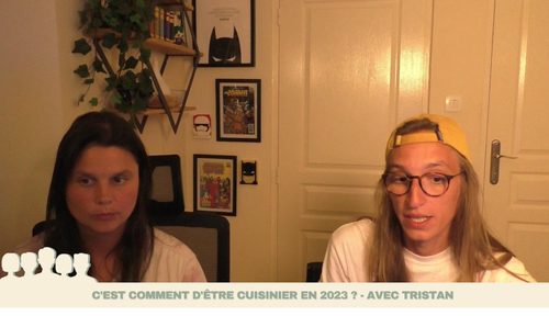 Capture du live interview avec Tristan, cuisinier